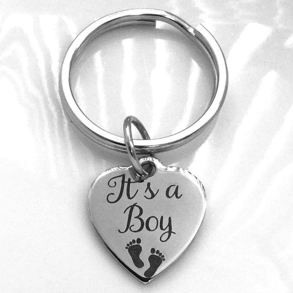 It's a boy Charm Keyring Keychain
